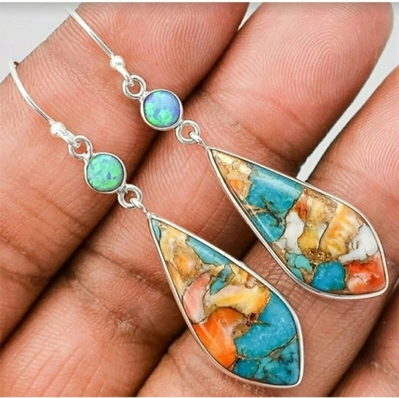 Jewelry - More coming!  turquoise dangle earrings